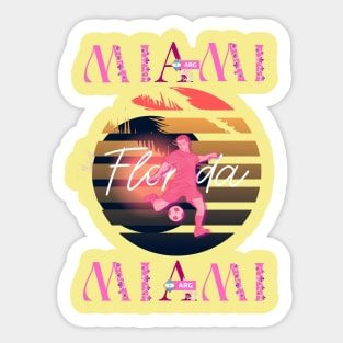 Miami soccer Sticker